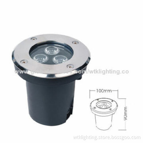 LED Underground Light, 3W Power, Made of Die Casting Alloy Housing with Excellent Heat Radiation